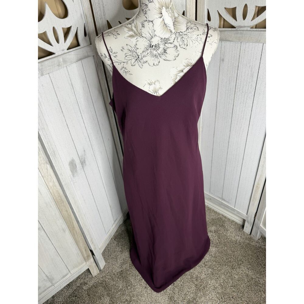 Evan Picone Dress Size 16 Minimalist Y2K Dainty Purple Party Formal Slip dress